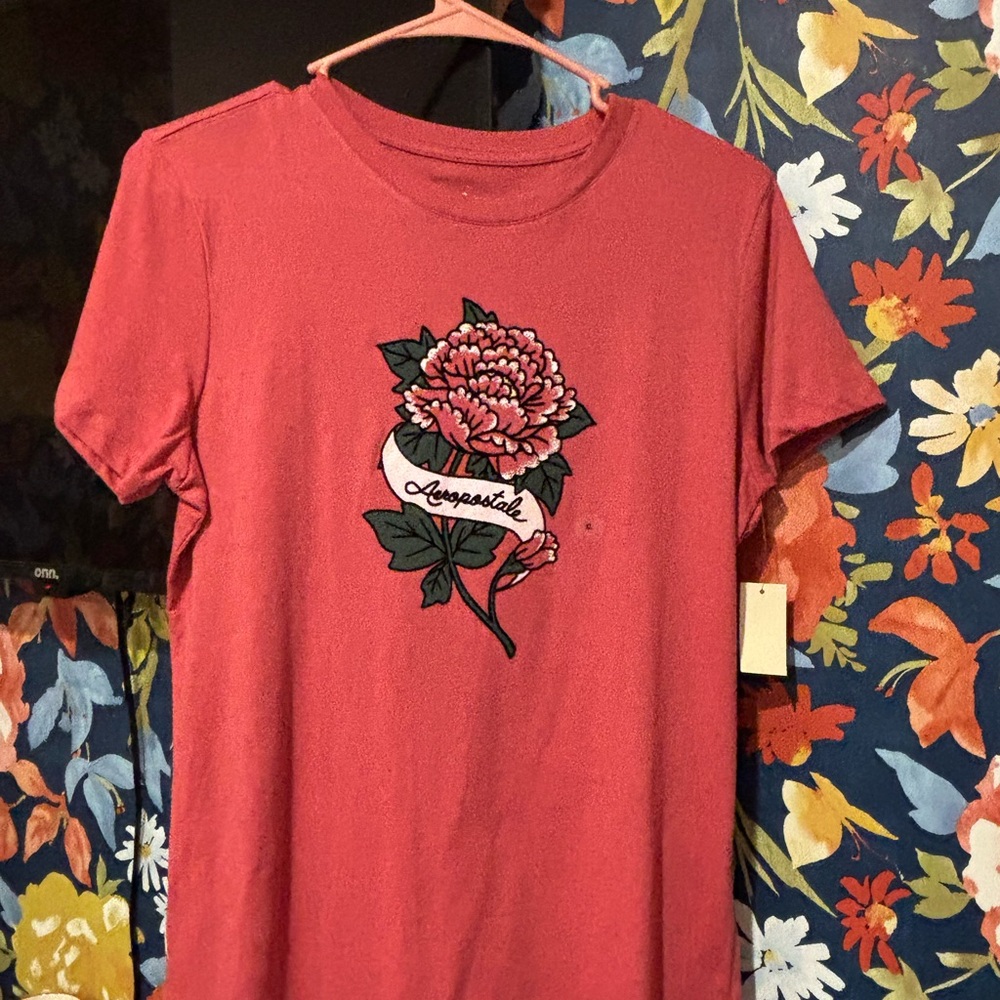 Aeropostale Red Polo T-Shirt Short Sleeve